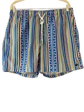 Southern Marsh Dockside Swim Trunks Pacific Stripe Multicolor Mens